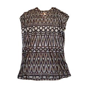 H&M Women's Beach Cover-Up Versatile Boho Top Airy Dress Kaftan Tunic Size Large